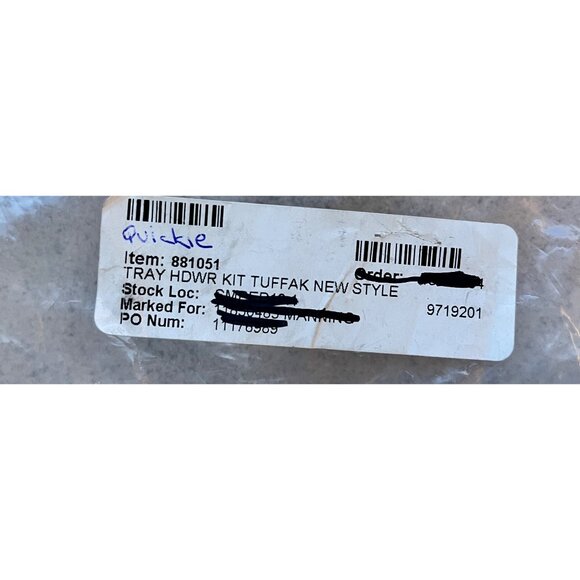 Quick Wheelchair Tray 881051 Hardware Kit Tuffak New Style - Picture 5 of 6